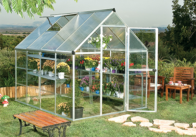 Palram Hybrid 4,6 m² Kasvihuone 6 x 8 - Kasvihuoneet - 7290103110697 - 1