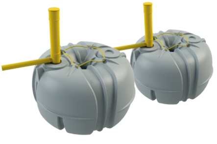 Jita Umpisäiliö, yhteen kytketty malli 10400 L - Umpisäiliöt - 969810 - 1