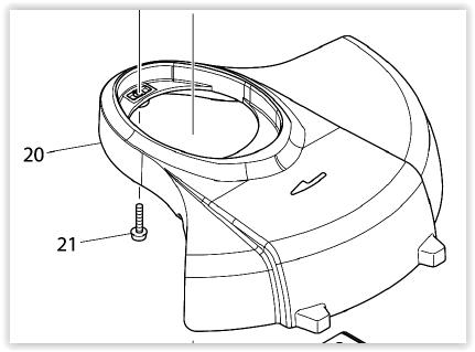Makita DUR181 suoja 453353-0 - Makita trimmerien varaosat - 453353-0 - 1