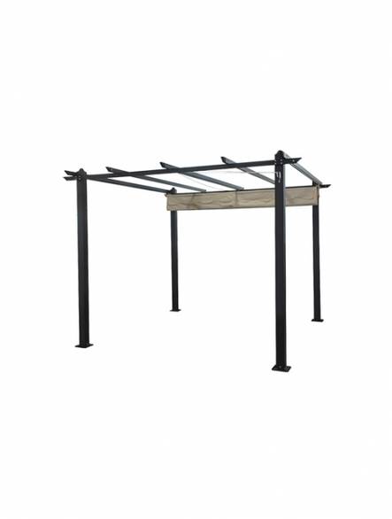 Pergola Halo 3X3m Beige - Puutahakatokset - 6438313588320 - 2