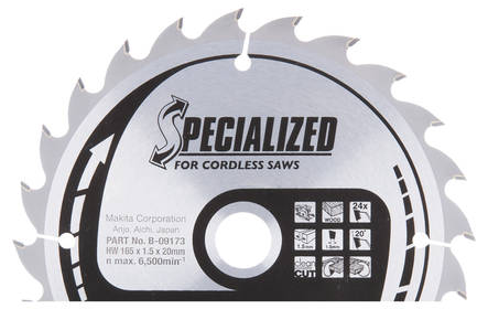 Pyörösahanterä HM 165mm B-09173-5 - Pyörösahanterät - 088381566070 - 1