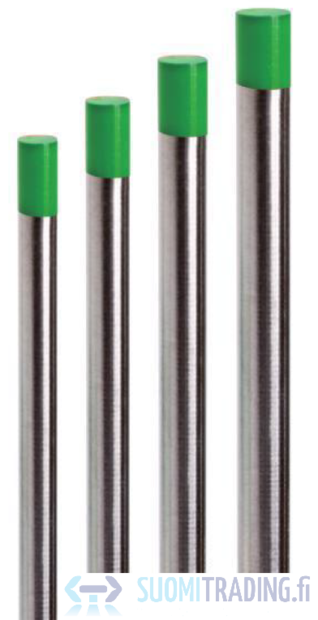 TIG elektrodi 2,4x150mm 10kpl Vihreä - Hitsauskoneet - 6438014332550 - 1