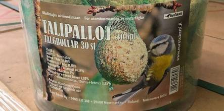 Talipalloämpäri 30 kpl verkollinen - Ulkolinnun ruoat ja tarvikkeet - 6420614080306 - 1