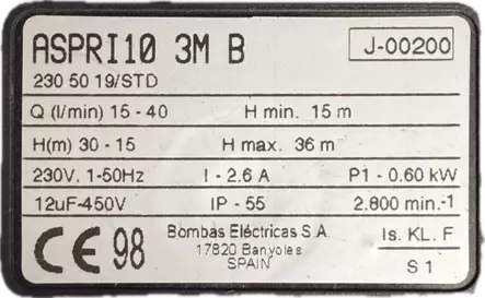 Espa Aspri 10 3M B vesiautomaatti - Vesiautomaatit - 10100 - 2