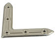 Ikkunakulma Pisla 95x95x20mm Fe Zn 4kpl - Tukiraudat ja kalustekulmaraudat - 6414671050020 - 1