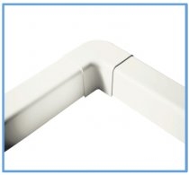 CP80 tasokulma 90° Valkoinen - Asennustarvikkeet - 8034135660411 - 1