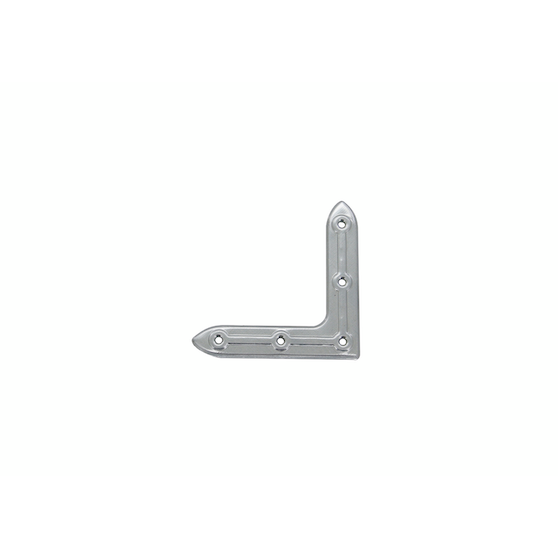 Ikkunakulma PROF 95x95x0,5x19mm sinkitty - Tukiraudat ja kalustekulmaraudat - 6438313612940 - 1