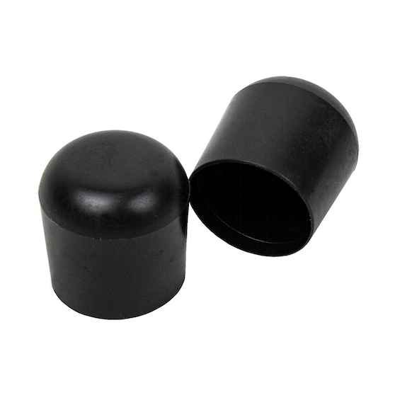 Kalustejalan ulkotulppa PROF U-22 musta - Kalustepyörät ja kalustejalat - 6415170100360 - 1