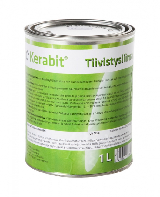 Kerabit Tiivistysliima 1 l purkki - Bitumikatteet - 6417547157380 - 1