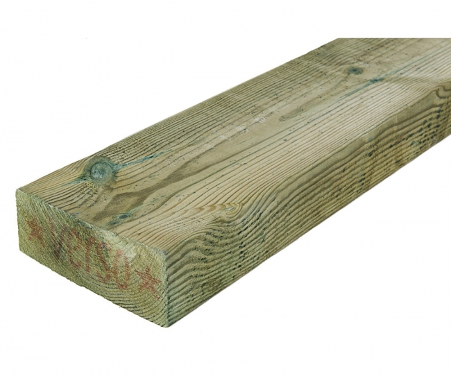 Kestopuu runko 48x98 vihreä - Kyllästetty puutavara - 6438313557340 - 1