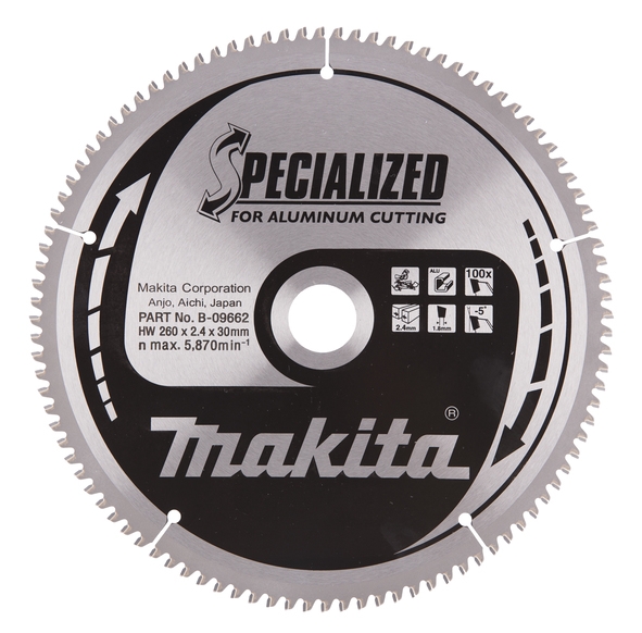 Makita Pyörösahanterä HM 260mm - Pyörösahanterät - 88381337700 - 1