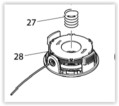 Makita siimapään jousi DUR181 231352-0 - Makita trimmerien varaosat - 231352-0 - 1