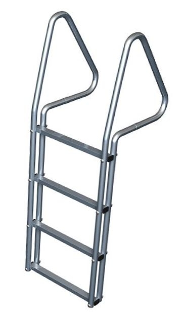 Markki 0361 Laituritikas, 4-askelmaa, alumiini - Laiturit - 6417538003610 - 1