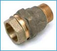 Muoviputken liitin UK 50 x 1 1/2" messinki 1922950 - Muoviputkenliittimet - 1922950 - 1
