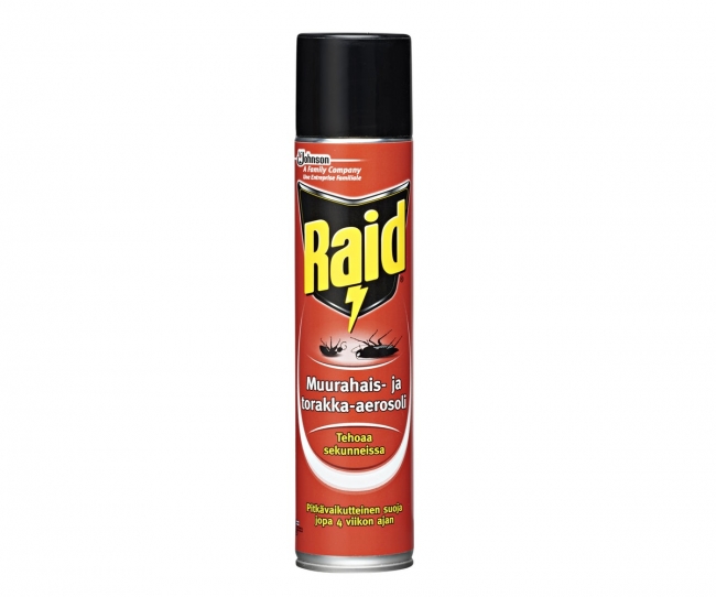 Muurahais-ja torakka-aerosoli Raid 300ml - Hyönteisten Torjunta-aineet - 6414400022540 - 1