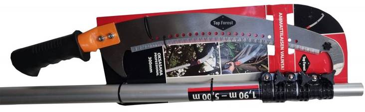 Oksasaha teleskooppivarrella 2,3 - 5 m - Muut puutarhatyökalut - 6430074690960 - 1