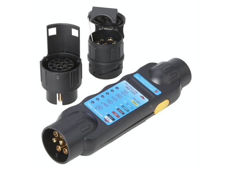 Peräkärrytesteri adaptereilla Prof - Perävaunujen lisävarusteet - 6438313551270 - 1