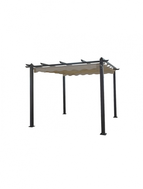 Pergola Halo 3X3m Beige - Puutahakatokset - 6438313588320 - 1