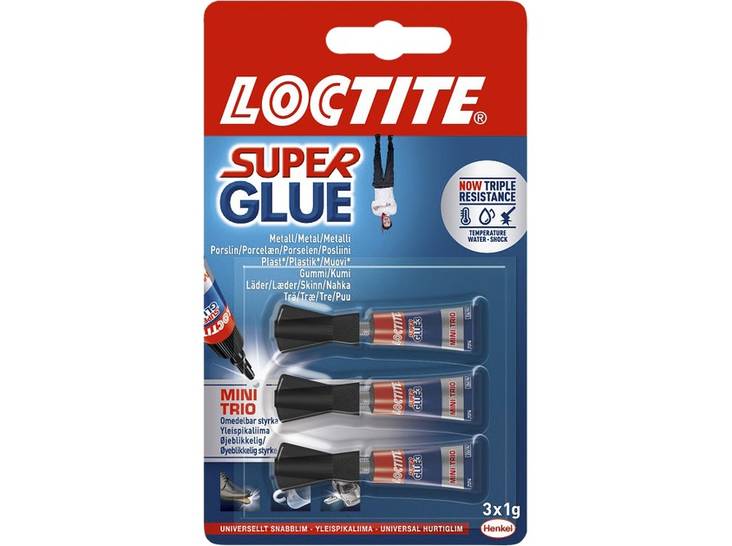 Pikaliima Loctite Mini Trio 3x1g - Pikaliimat - 7332531045520 - 1