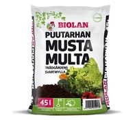 Puutarhan Musta Multa Biolan 5 x 45L - Puutarhamullat ja turve - 5x55550100 - 1
