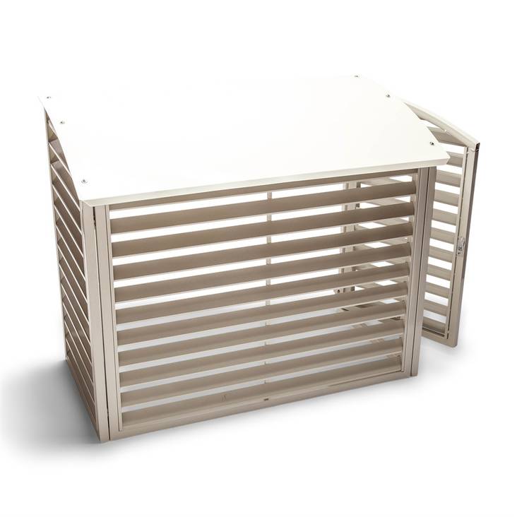 QsanTec-suoja ulkoyksikölle valkoinen - Asennustelineet ja sulatus - VPS90 - 1