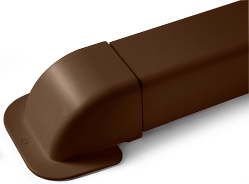 RU-CM80 Peitelevy kauluksella ruskea - Asennustarvikkeet - 8034135661678 - 1