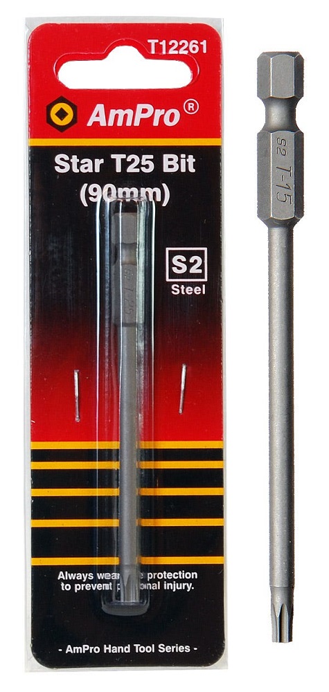 Ruuvauskärki AmPro T25 90mm - Ruuvauskärjet - 795609122610 - 1