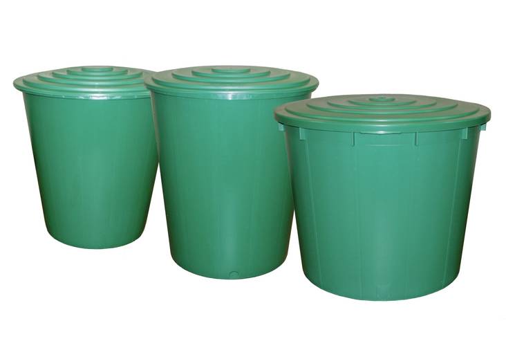 Sadevesitynnyri 210 L vihreä - Muut puutarhatarvikkeet - 8003507442030 - 1