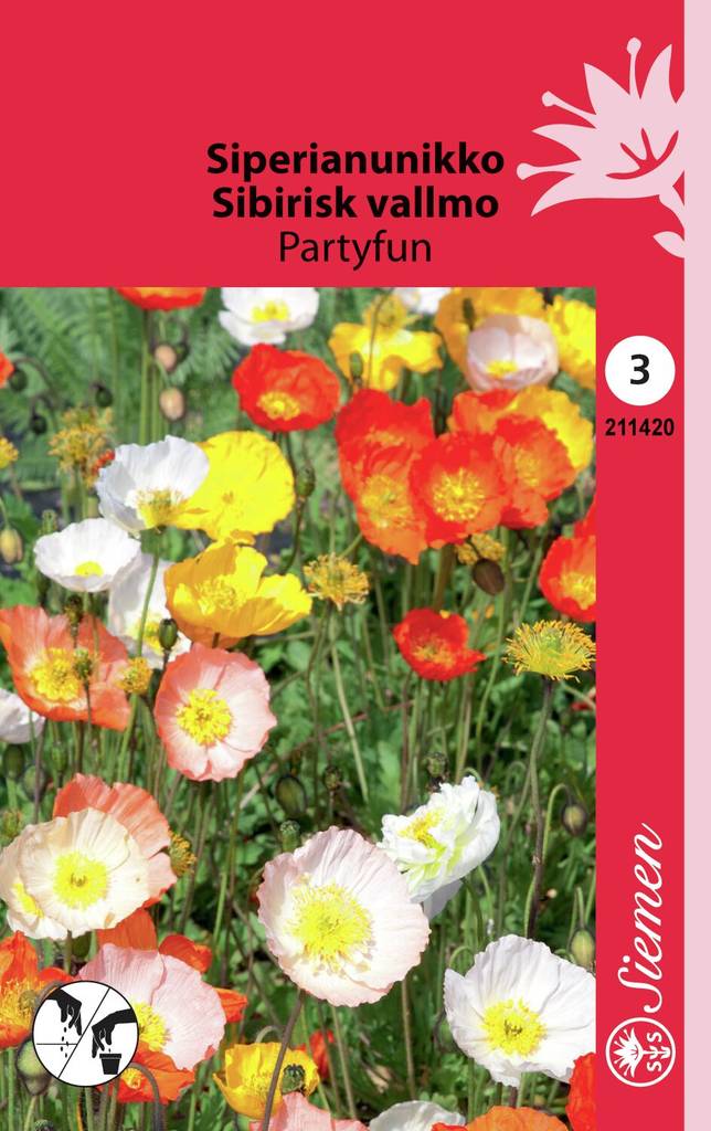 Siperianunikko PARTYFUN 211420 - Puutarhasiemenet - 6415152114200 - 1