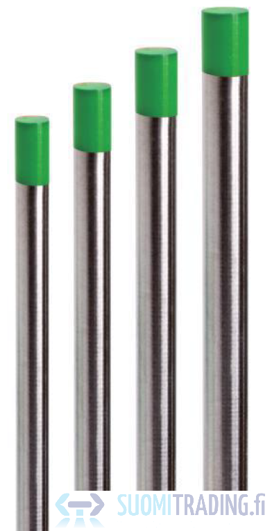 TIG elektrodi 2,4x150mm 10kpl Vihreä - Hitsauskoneet - 6438014332550 - 1