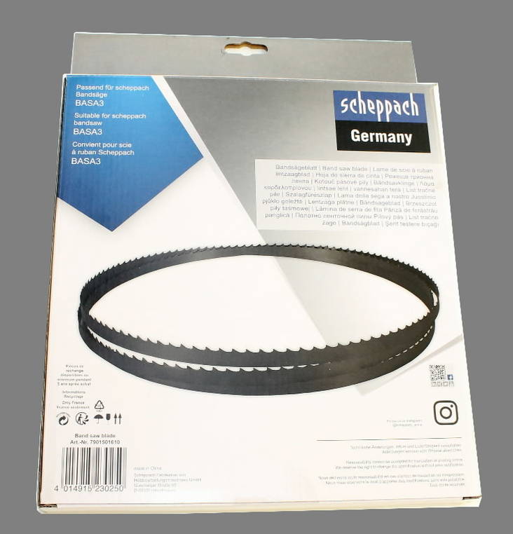 Vannesahanterä Basa 3 2360x6x0.5mm 6 TPI - Vannesahanterät - 4014915230250 - 1