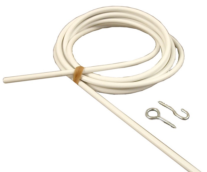 Verhojousi Pisla 2m valkoinen - Verhotangot ja tarvikkeet - 6417012411900 - 1