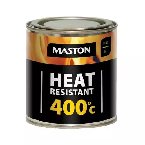 KUUMAKESTO 400C MUSTA 250ML - Metalli- ja kuumankestomaalit - 6412496048000 - 1