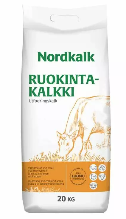 Nordkalk Ruokintakalkki 20kg - Muut rehut - 6418411023510 - 1