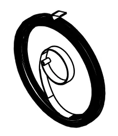 Spring spiral Echo CS-4310SX/431SX - Echo ja Shindaiwa moottorisahojen varaos - P022046540 - 1