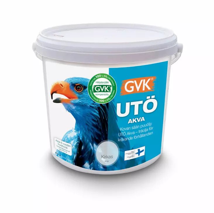 Utö Akva puuöljy kirkas 0,9 L - Terassiöljyt, puuöljyt ja kalusteöljyt - 6419726403400 - 1
