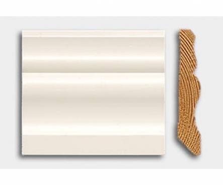 Jalkalista 16x90x3200mm koriste valkoinen - Jalkalistat - 6417153001961 - 1