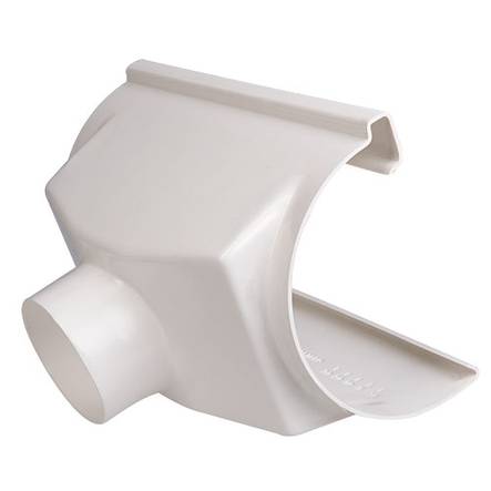 Laajennusjuoksutusosa 125 mm/ Ø 75 mm Valkoinen - Sadevesijärjestelmät - 5702751223411 - 1