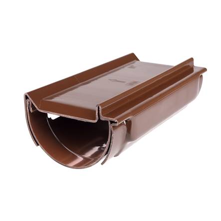 Laajennusosa 125 mm ruskea - Sadevesijärjestelmät - 5702751854011 - 1