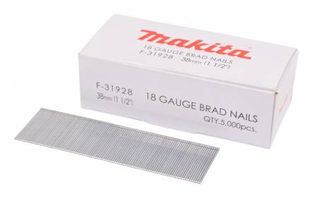 Makita Dyckert naula 1,2 x 38 mm, 18Ga - Viimeistelynaulat - 88381292481 - 1