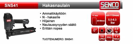 Senco SNS41 Hakasnaulain - Naulaimet - 741474308161 - 2