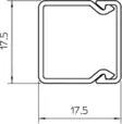 Asennuskanava Onnline 18x18x2000 mm - Johtokourut ja kaapelitiet - 6410014050061 - 2