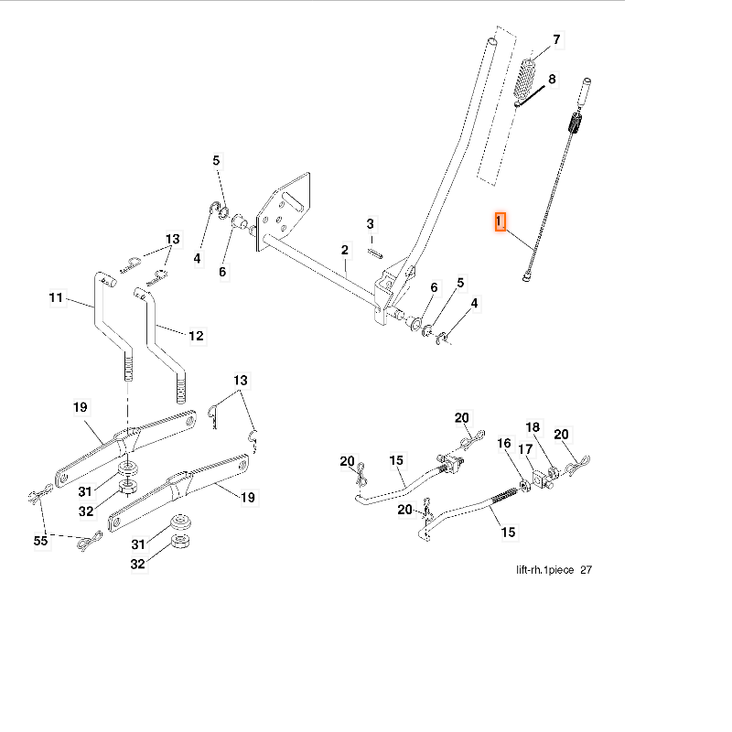 5324049-81 Arm - McCulloch/Partner muut varaosat - 5324049-81 - 1