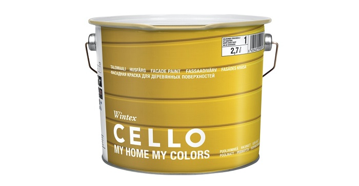 Cello Wintex Talomaali 2,7l PM3 sävytett - Seinämaalit ulkoseinille - 6405422592081 - 1