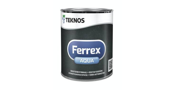 Ferrex Aqua Ruosteenestomaali 1l - Kattomaalit - 6414621112341 - 1