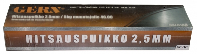 Hitsauspuikko 2,5mm / 5kg muuntajalle 46.00 - Hitsaustarvikkeet - 6419773009051 - 1