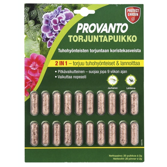 Hyönteistorjuntapuikko Provanto 20x2g - Hyönteismyrkyt ja kasvitautien torjunta - 3664715028321 - 2