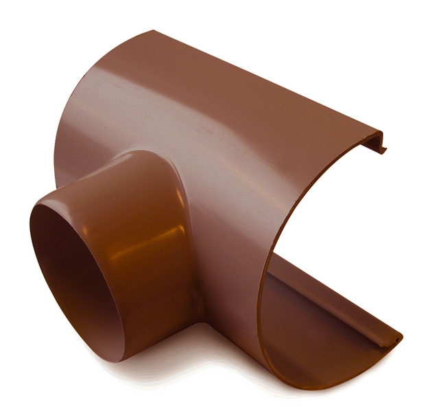 Juoksutusosa 125 mm/Ø 75 mm Ruskea - Sadevesijärjestelmät - 5702751124411 - 2