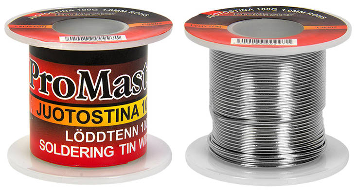 Juotostina 100g 1,0mm ROHS - Juotostyökalut ja juotostarvikkeet - 6420286009971 - 1
