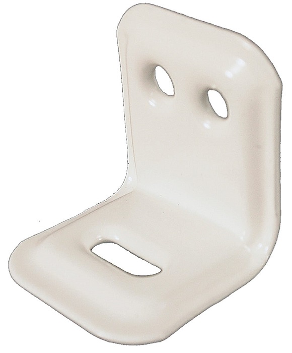 Kalustekulma 30x30x26mm 4kpl teräs/valko - Tukiraudat ja kalustekulmaraudat - 6414671050761 - 1